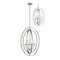 Z-Lite Ashling 4 Light Pendant, Brushed Nickel & Matte Opal 6004-4L-BN - alternate 1
